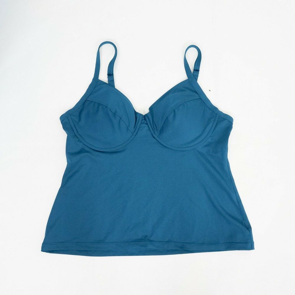 Aventura Swim Tankini Top Teal Adjustable Straps